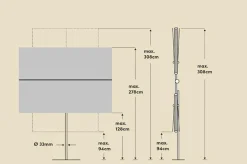 Sonnenschirm Flex Roof 210 x 150 cm<Glatz Hot