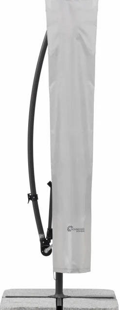 Schneider Schirme Schutzhüllen|Sonnenschirm-Schutzhüllen-Sonnenschirm-Schutzhülle 206 cm x 35/38 cm Grau