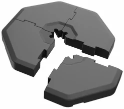 Schneider Schirme Schirmständer-Sonnenschirmständerplatten Zubehör 4tlg. Schwarz