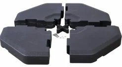 Schneider Schirme Schirmständer-Sonnenschirmständerplatten Zubehör 4tlg. Schwarz