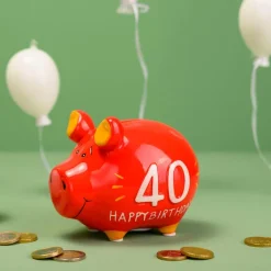 Spardose 40 Happy Birthday<