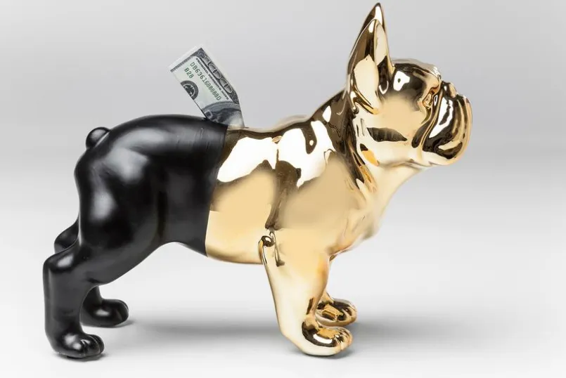 KARE DESIGN Dekodosen-Spardose Bulldog Gold