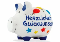 Dekodosen| Spardose Herzlichen Glückwunsch Weiß