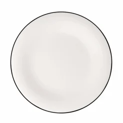 Villeroy & Boch Geschirr-Speiseteller Black Lines Ø 26,8 cm Weiß