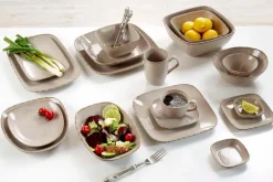 Ritzenhoff & Breker Geschirr-Speiseteller Casa 27 x 27 cm Grau