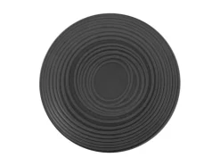 CreaTable Geschirr-Speiseteller Lava Stone Ø 27 cm Schwarz