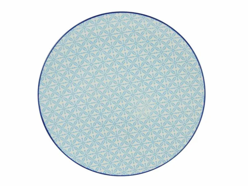 CreaTable Geschirr-Speiseteller Mediterran Ø 27 cm Blau