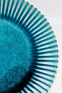 KARE DESIGN Geschirr-Speiseteller Mustique Rim Blau