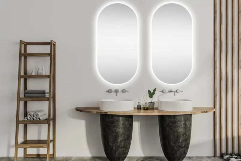 Bad-Spiegel-Spiegel Ambiente oval Transparent
