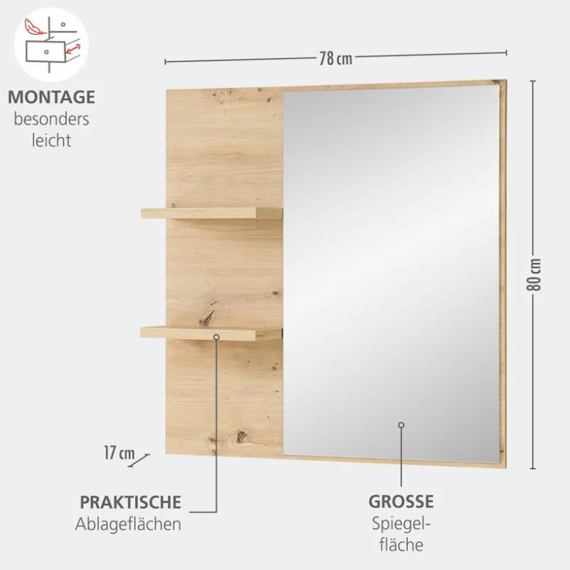 Innostyle Garderobenspiegel-Spiegel Bari Transparent