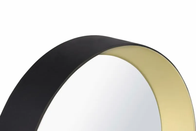 Wandspiegel|MIRRORS AND MORE Spiegel Lia Gold / Schwarz