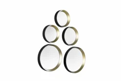 Wandspiegel|MIRRORS AND MORE Spiegel Lia Gold / Schwarz