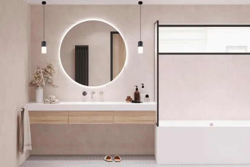 Bad-Spiegel|MIRRORS AND MORE Spiegel Luna 1640400 Transparent