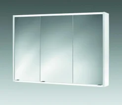 Spiegelschränke-Spiegelschrank Batu 100 Weiß / Spiegel