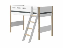 Flexa Kinderbetten|Kinderbetten-Spielbett Nor 90 x 200 cm Weiß