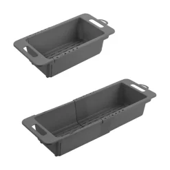 Wischen & Reinigen|Wischen & Reinigen-Spülkorb Drain-Flex ausziehbar Grau