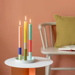Remember Kerzen & Kerzenhalter-Stabkerze Ibiza 3tlg. Bunt