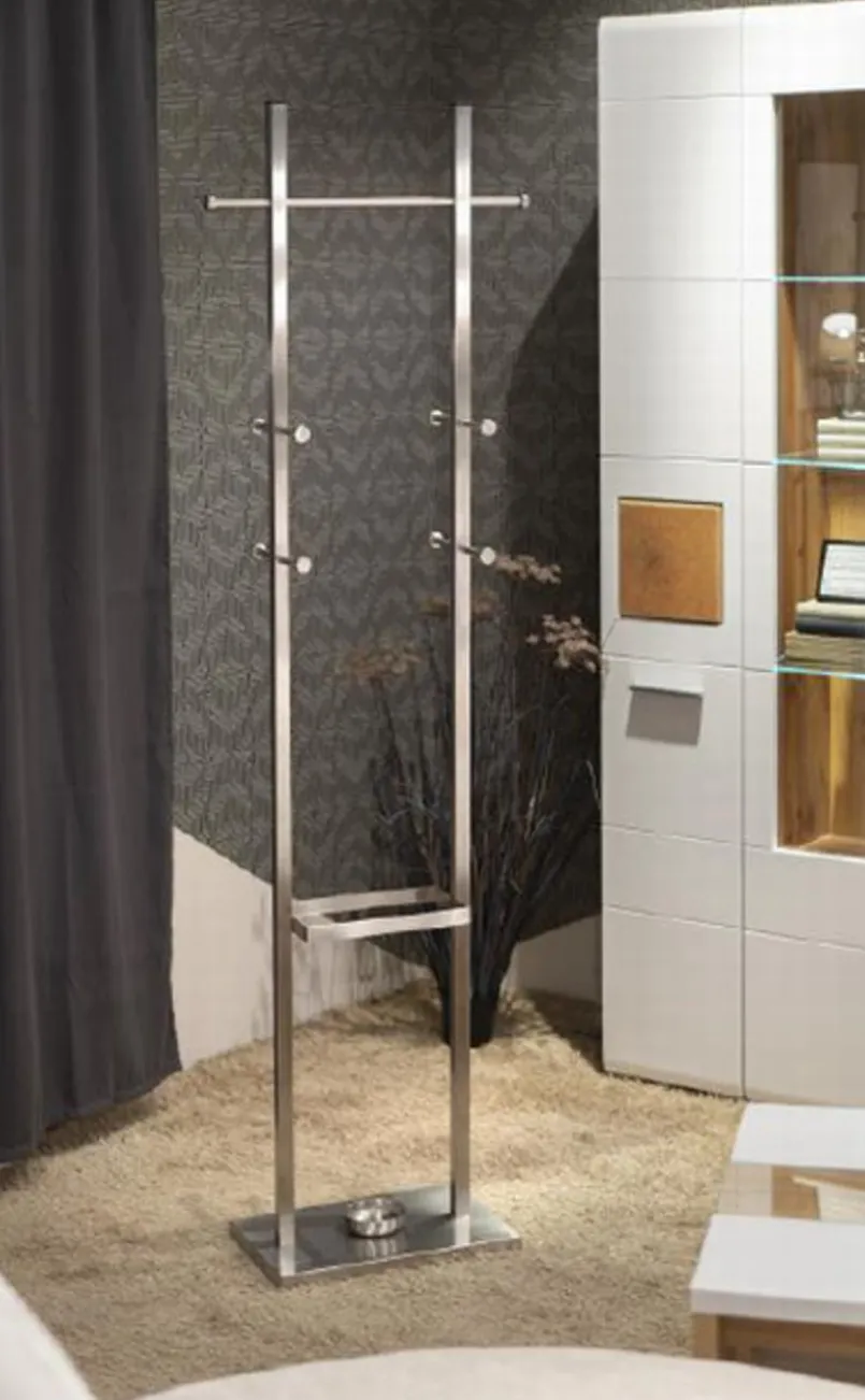 Garderobenständer & -Haken-Standgarderobe Angela Edelstahl