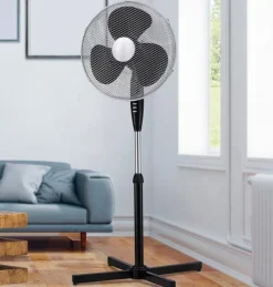 DesignLive Ventilatoren-Standventilator null Schwarz / Chrom