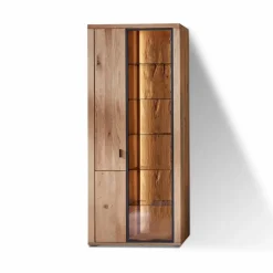 Vitrinen|IDEAL Wohnen Standvitrine Malaga Eiche