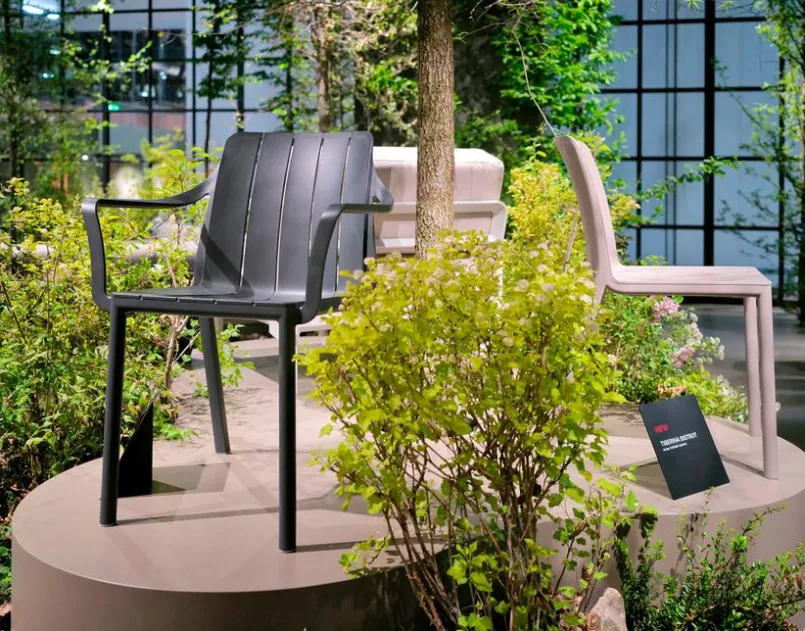 Gartenstühle|Nardi Stapelstuhl Tiberina Anthracite
