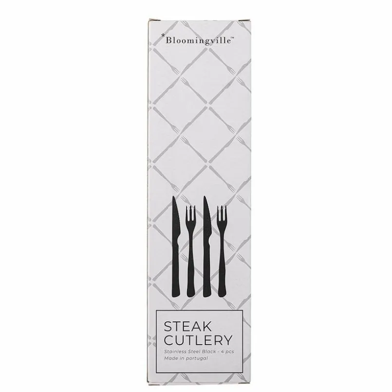 Bestecke|DAHEIM Steakbesteck Ollin 4tlg. Schwarz
