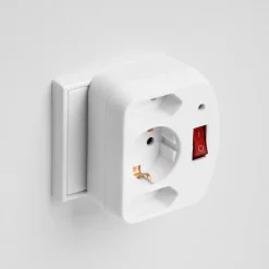 REV Zubehör-Steckdosenadapter 2+1 Weiß