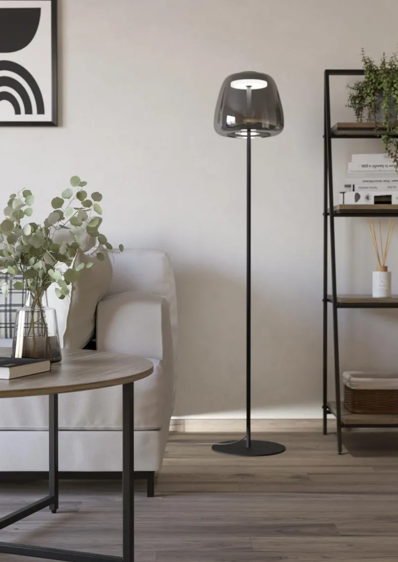 EGLO Stehlampen-Stehlampe Alfero Z Chrom