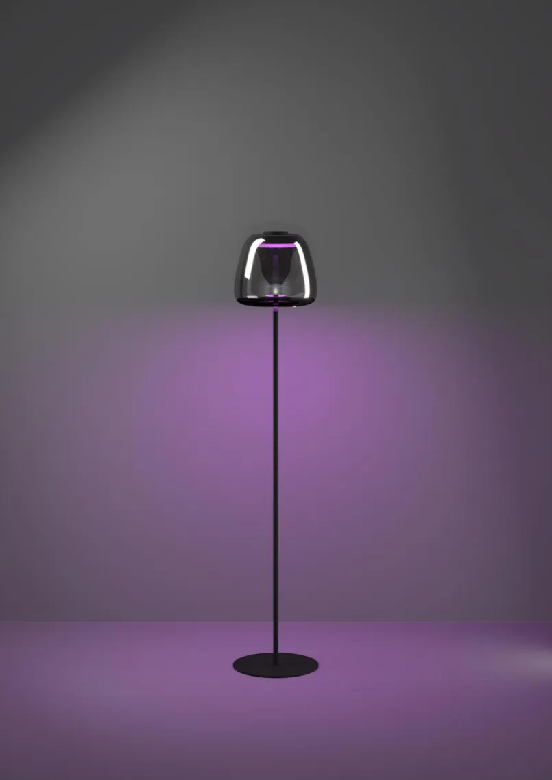 EGLO Stehlampen-Stehlampe Alfero Z Chrom