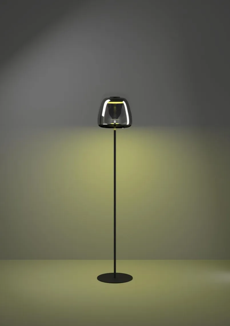EGLO Stehlampen-Stehlampe Alfero Z Chrom