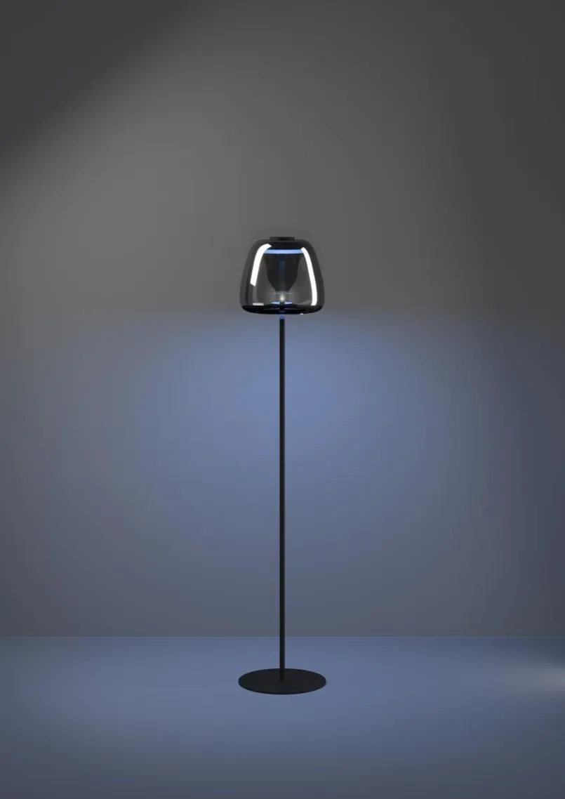 EGLO Stehlampen-Stehlampe Alfero Z Chrom