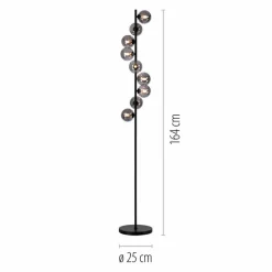 SCHÖNER WOHNEN-Kollektion Stehlampen-Stehlampe Dubai Schwarz