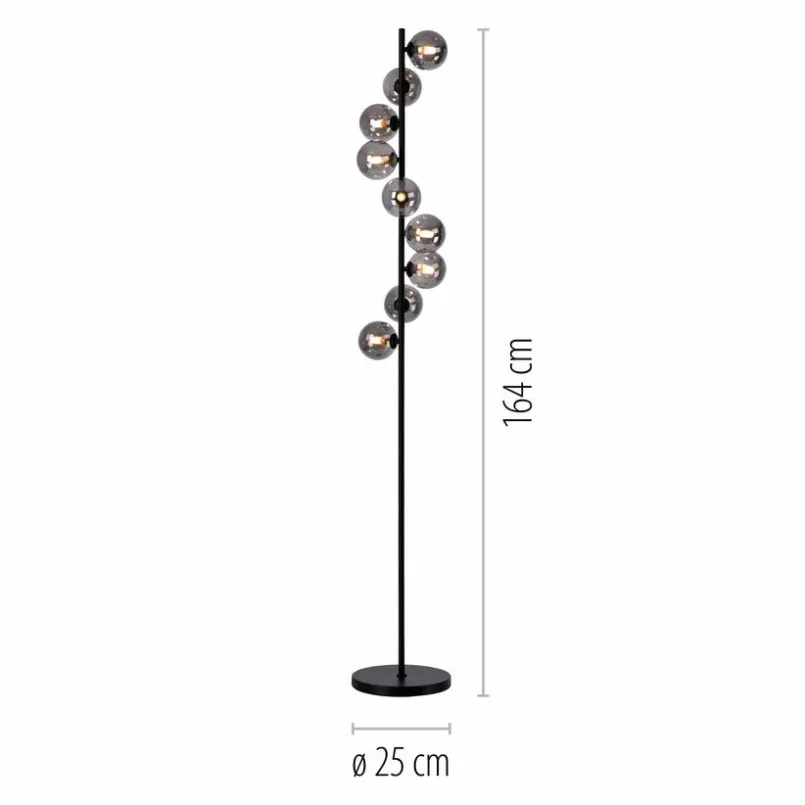 SCHÖNER WOHNEN-Kollektion Stehlampen-Stehlampe Dubai Schwarz