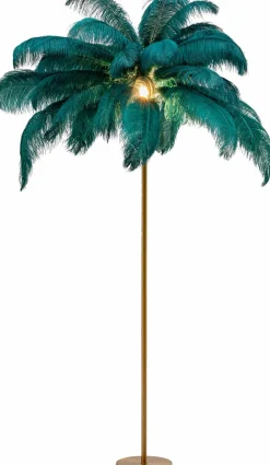 KARE DESIGN Stehlampen-Stehlampe Feather Palm Grün