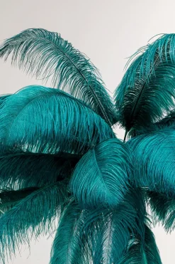 KARE DESIGN Stehlampen-Stehlampe Feather Palm Grün