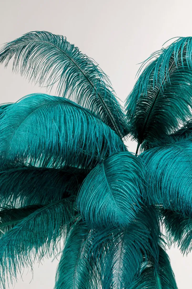 KARE DESIGN Stehlampen-Stehlampe Feather Palm Grün