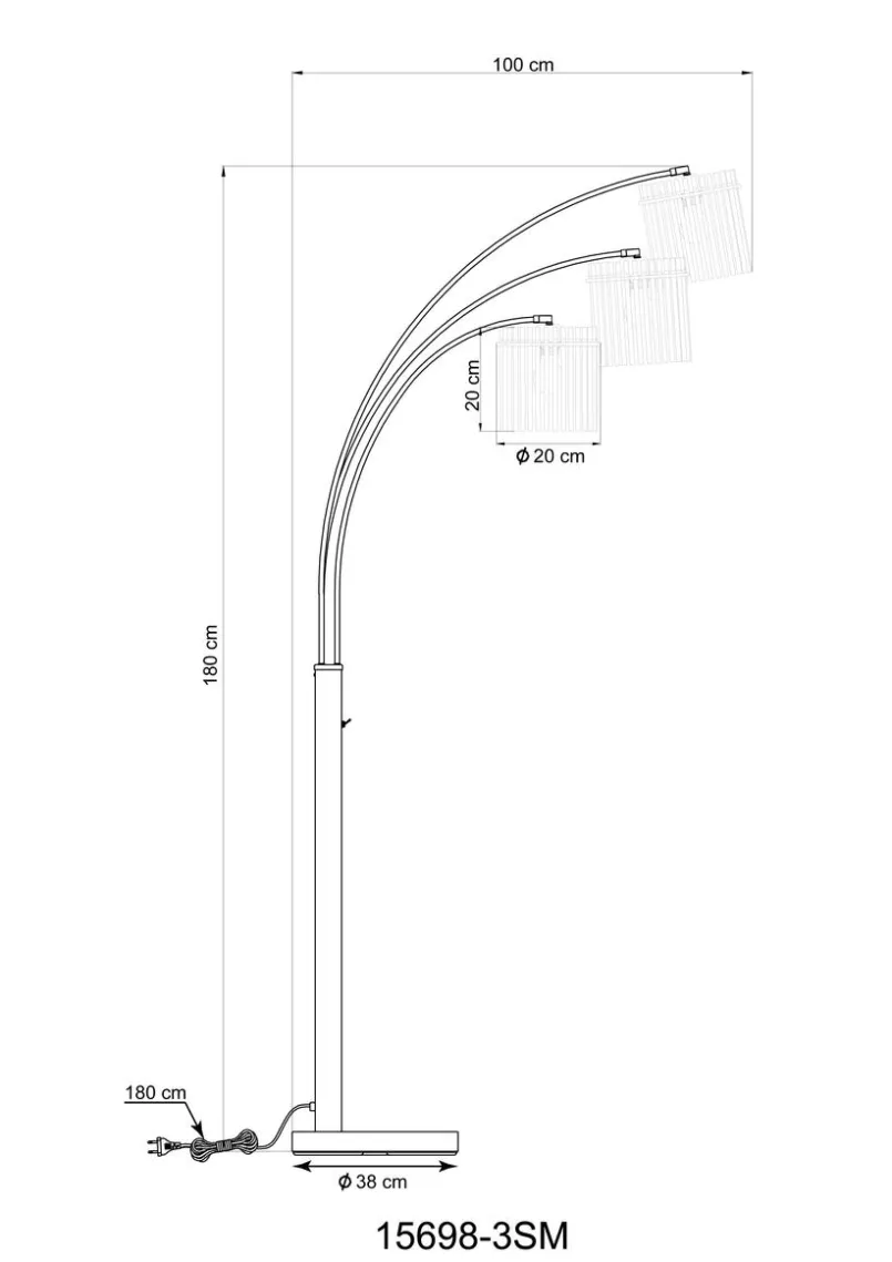 Stehlampe Gorley<Globo Discount