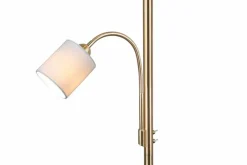 Trio Stehlampen-Stehlampe Hotel Weiß / Gold