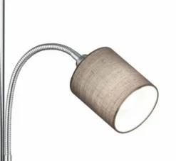 Trio Stehlampen-Stehlampe Hotel Silber / Grau