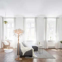 Paul Neuhaus Stehlampen-Stehlampe Icicle Altmessing