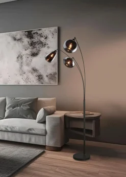 Stehlampen|Trio Stehlampe Lumina Schwarz