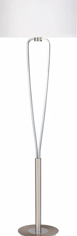 Stehlampen|Trio Stehlampe Paris II Nickel matt