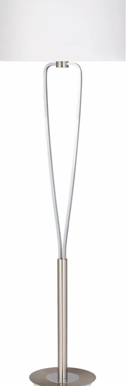 Stehlampen|Trio Stehlampe Paris II Nickel matt