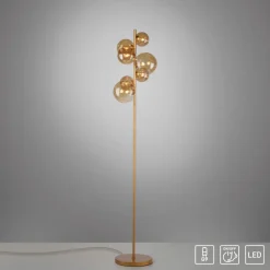 Stehlampen|Paul Neuhaus Stehlampe Popsicle Amber