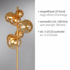 Stehlampen|Paul Neuhaus Stehlampe Popsicle Amber