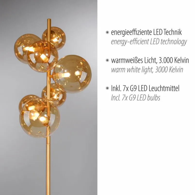 Stehlampen|Paul Neuhaus Stehlampe Popsicle Amber