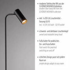 SCHÖNER WOHNEN-Kollektion Stehlampen-Stehlampe Rik Schwarz
