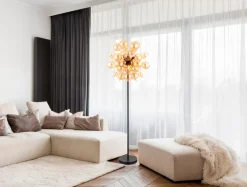 Globo Stehlampen-Stehlampe Udo Amber