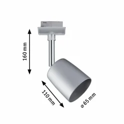 Paulmann Schienensysteme-Strahler URail Cover Chrom Matt