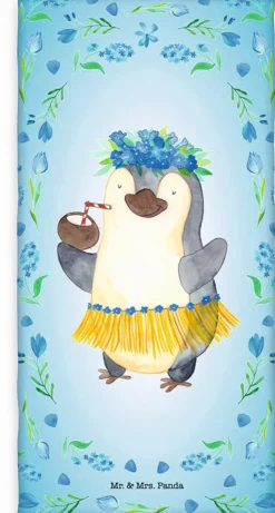 Hand- & Duschtücher| Strandtuch Mr. & Mrs. Panda 70x140cm Türkis